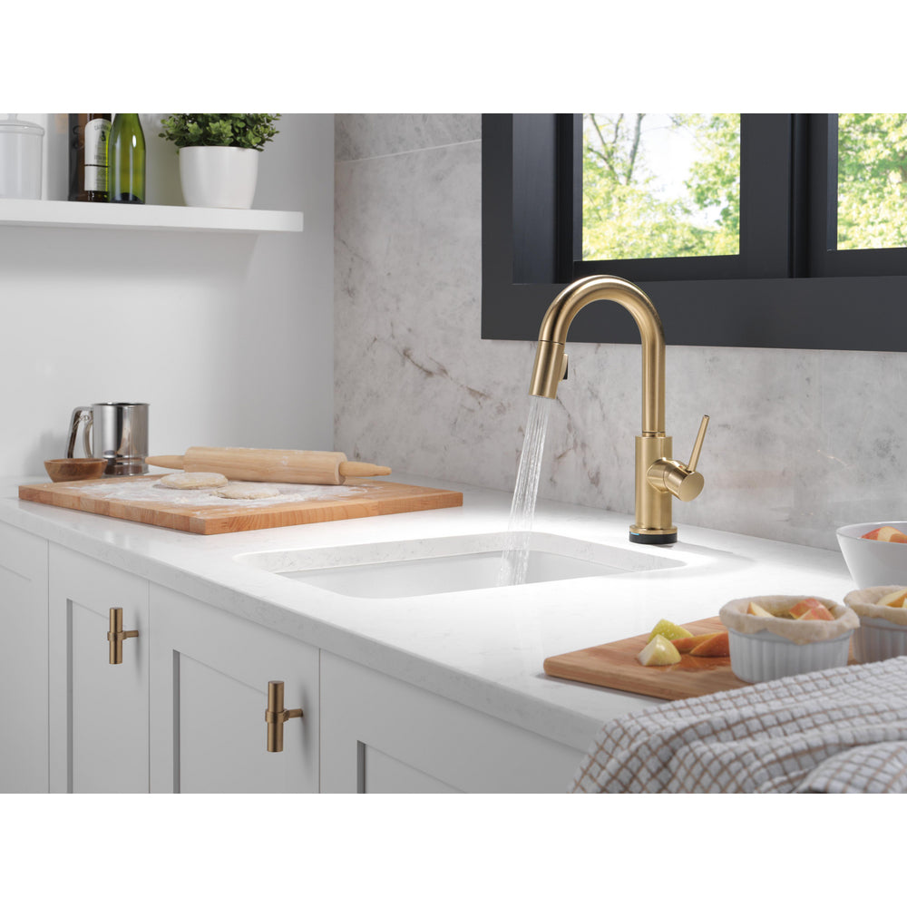 Delta Trinsic Single Handle Pull-Down Bar / Prep Faucet with Touch2O Technology - 9959T