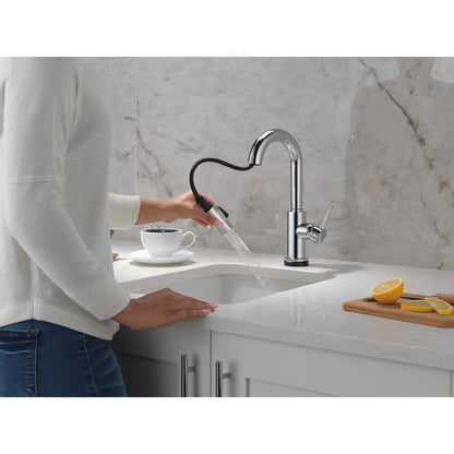 Delta Trinsic Single Handle Pull-Down Bar / Prep Faucet with Touch2O Technology - 9959T