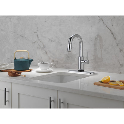Delta Trinsic Single Handle Pull-Down Bar / Prep Faucet with Touch2O Technology - 9959T