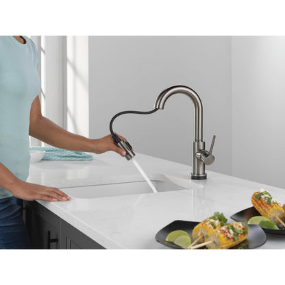 Delta Trinsic Single Handle Pull-Down Bar / Prep Faucet with Touch2O Technology - 9959T