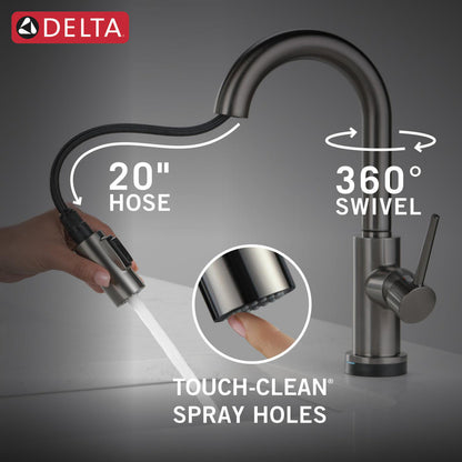 Delta Trinsic Single Handle Pull-Down Bar / Prep Faucet with Touch2O Technology - 9959T
