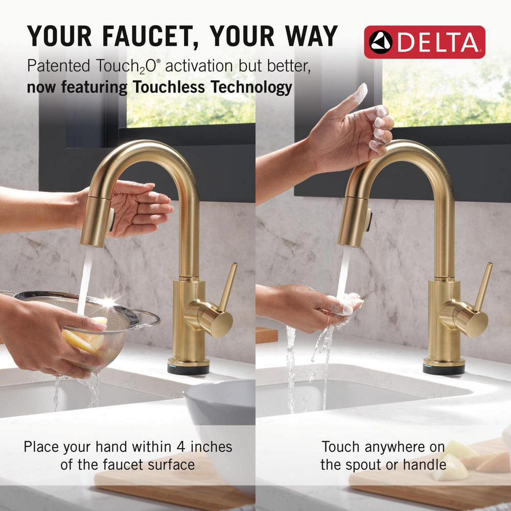 Delta Trinsic Touch2O Bar / Prep Faucet with Touchless Technology - 9959TL