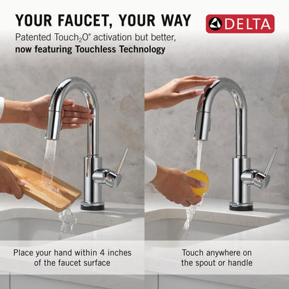 Delta Trinsic Touch2O Bar / Prep Faucet with Touchless Technology - 9959TL