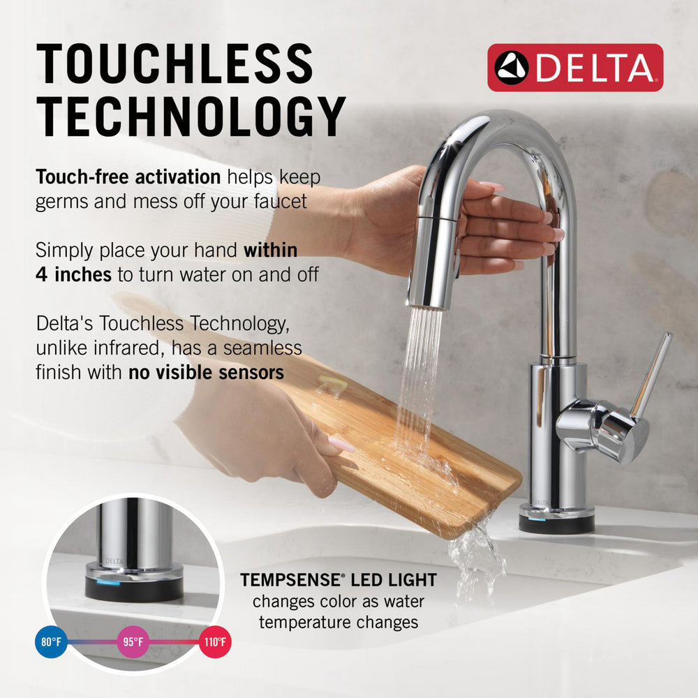 Delta Trinsic Touch2O Bar / Prep Faucet with Touchless Technology - 9959TL