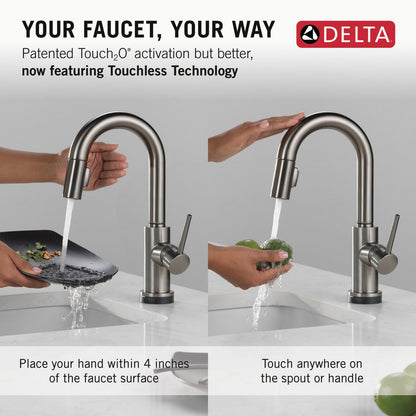 Delta Trinsic Touch2O Bar / Prep Faucet with Touchless Technology - 9959TL