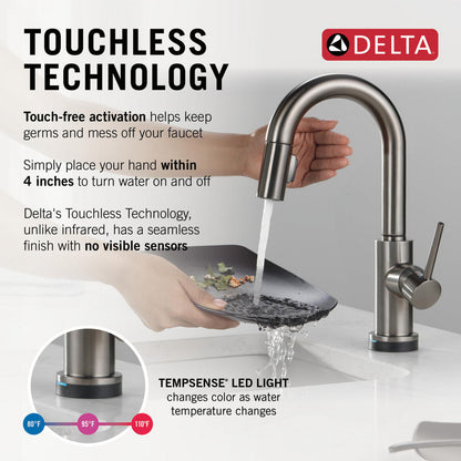 Delta Trinsic Touch2O Bar / Prep Faucet with Touchless Technology - 9959TL