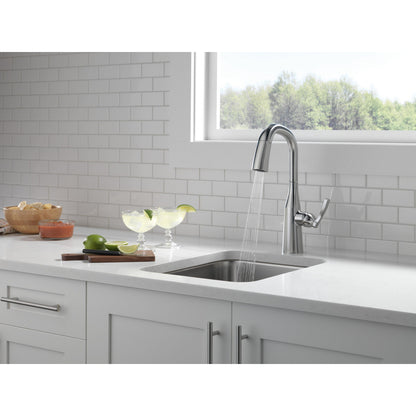 Delta Stryke Single Handle Pull-Down Bar/Prep Faucet - 9976