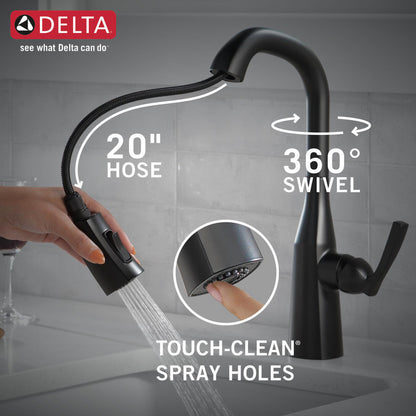 Delta Stryke Single Handle Pull-Down Bar/Prep Faucet - 9976