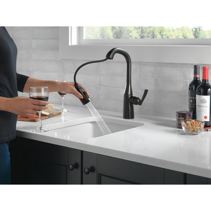 Delta Stryke Single Handle Pull-Down Bar/Prep Faucet - 9976