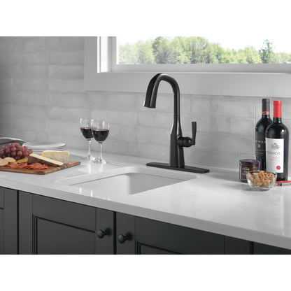 Delta Stryke Single Handle Pull-Down Bar/Prep Faucet - 9976