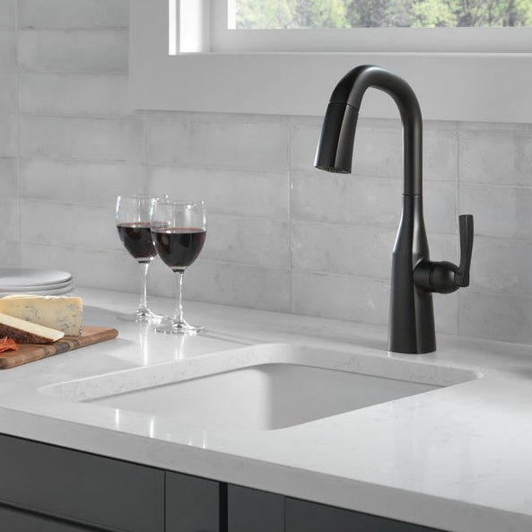 Delta Stryke Single Handle Pull-Down Bar/Prep Faucet - 9976