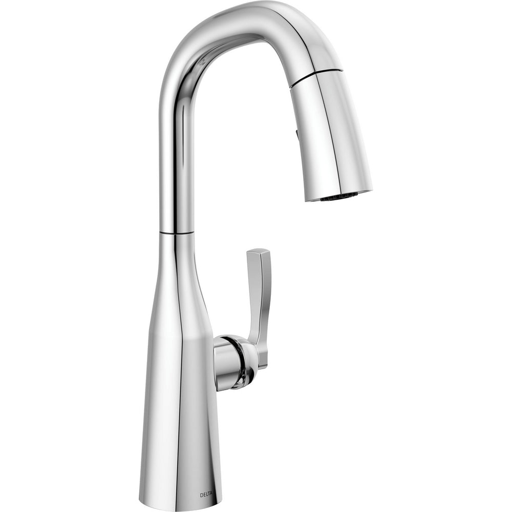Delta Stryke Single Handle Pull-Down Bar/Prep Faucet - 9976