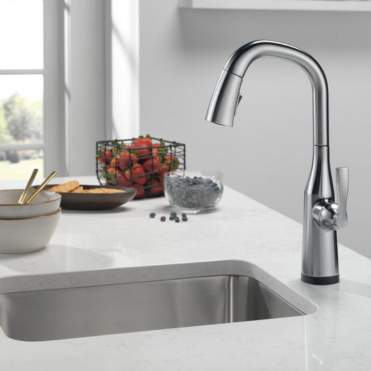 Delta Stryke Single Handle Pull-Down Bar/Prep Faucet with Touch2O Technology - 9976T