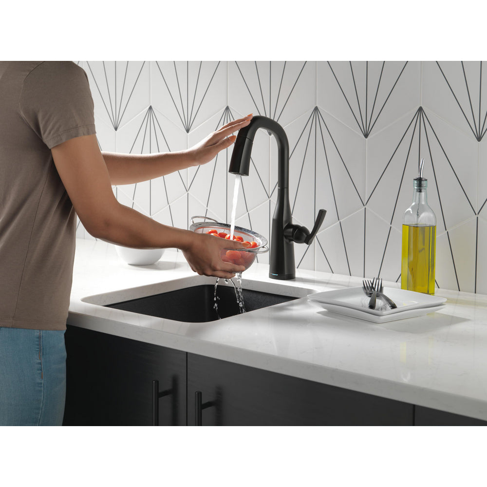 Delta Stryke Single Handle Pull-Down Bar/Prep Faucet with Touch2O Technology - 9976T