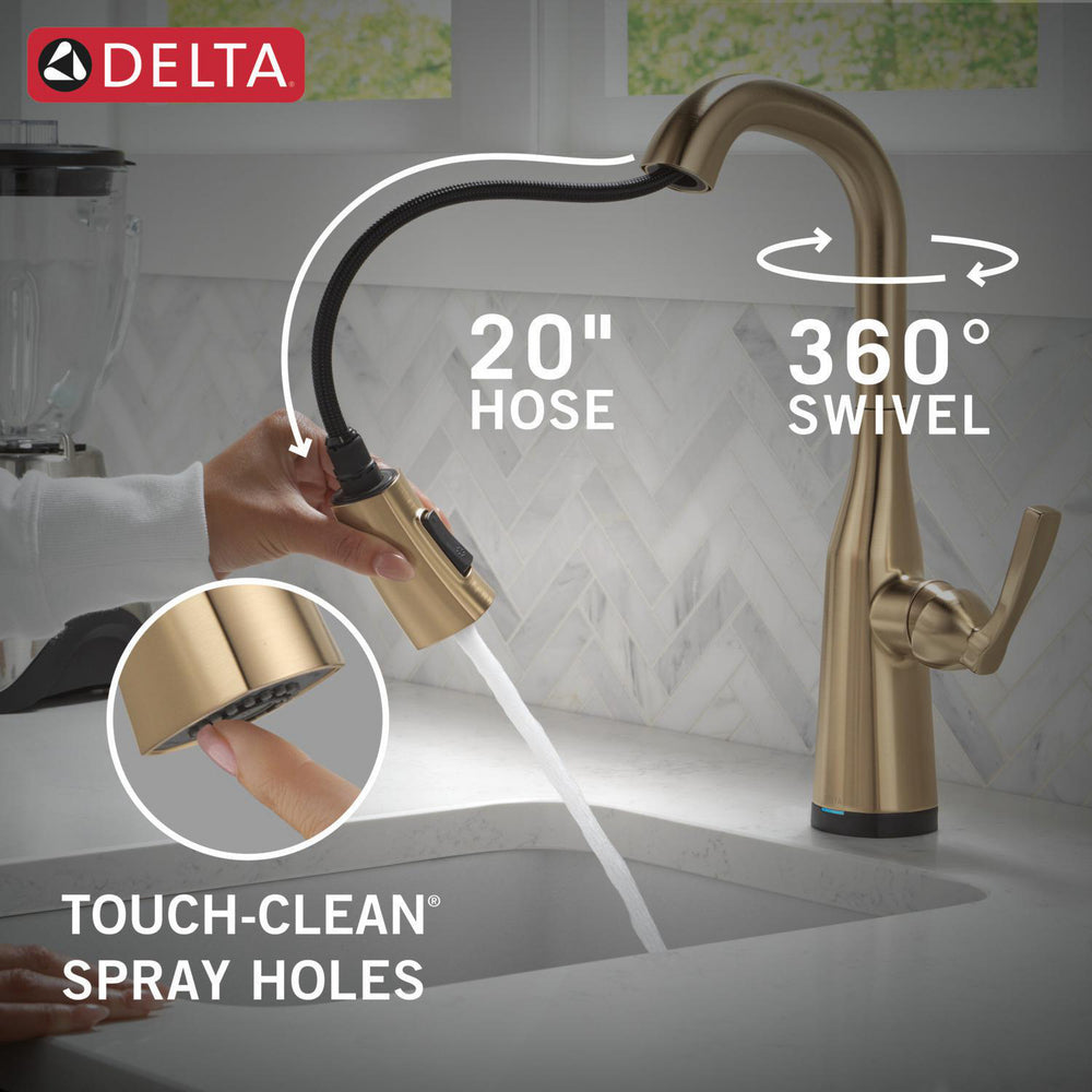 Delta Stryke Touchless Pulldown Bar Faucet - 9976TL