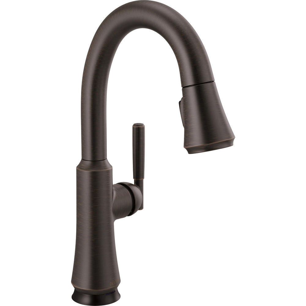 Delta Coranto Single Handle Pull Down Bar/Prep Faucet with Touch2O Technology - 9979T