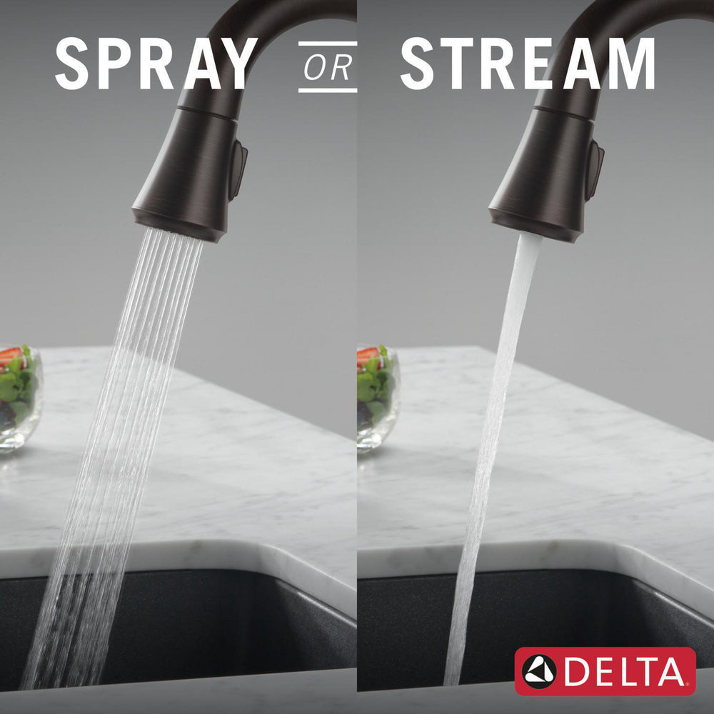 Delta Coranto Single Handle Pull Down Bar/Prep Faucet with Touch2O Technology - 9979T