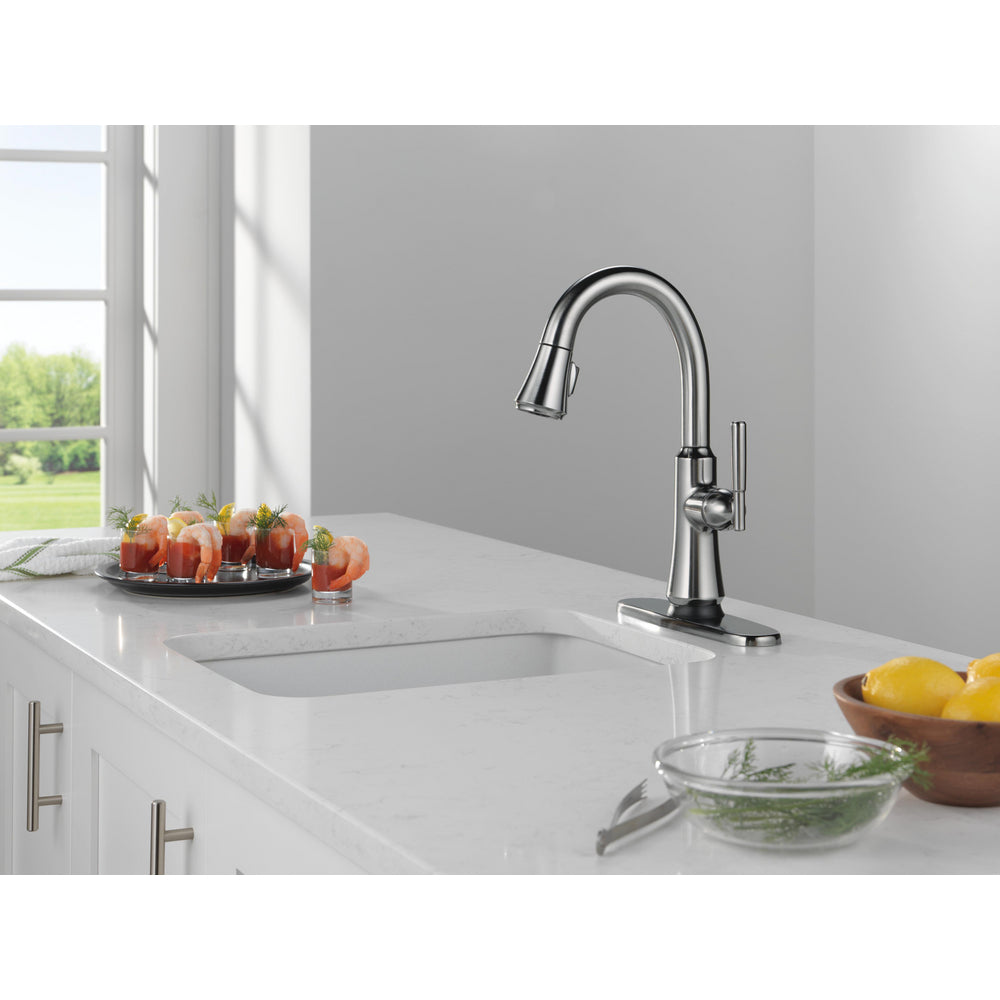 Delta Coranto Pulldown Touchless Kitchen Bar Faucet - 9979TL