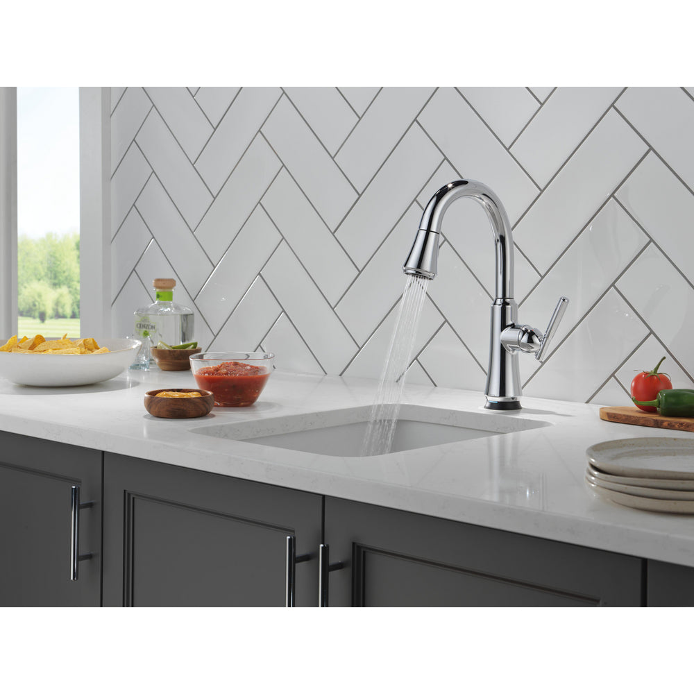 Delta Coranto Pulldown Touchless Kitchen Bar Faucet - 9979TL