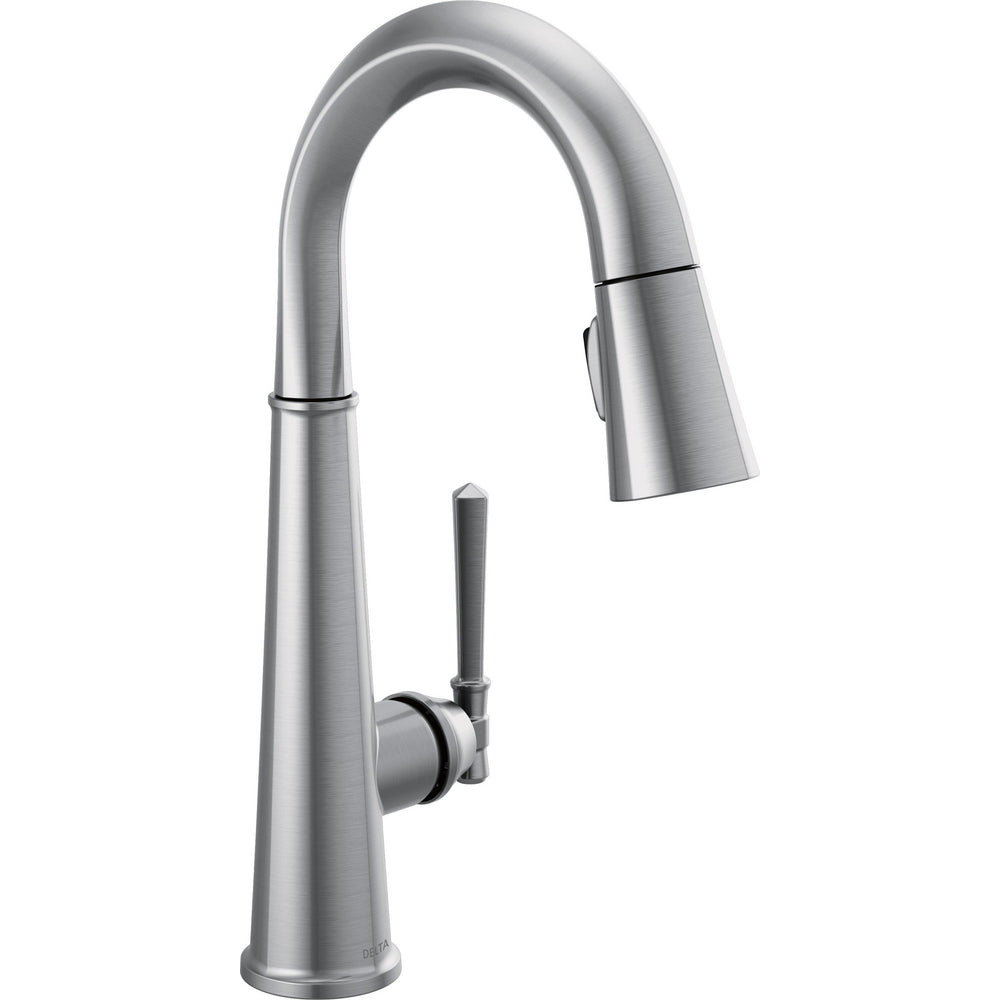 Delta Emmeline Single Handle Pull Down Bar/Prep Faucet - 9982