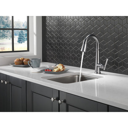 Delta Emmeline Single Handle Pull Down Bar/Prep Faucet - 9982