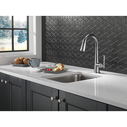 Delta Emmeline Single Handle Pull Down Bar/Prep Faucet - 9982