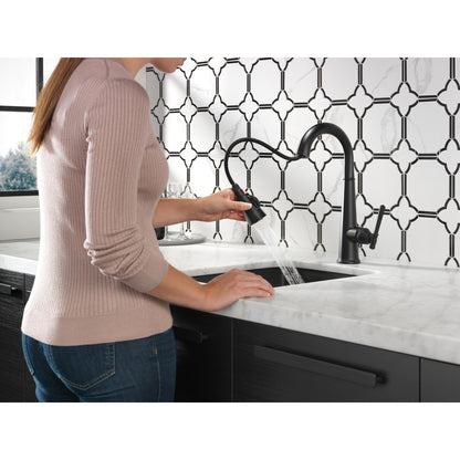 Delta Emmeline Single Handle Pull Down Bar/Prep Faucet - 9982