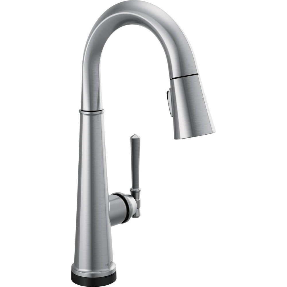 Delta Emmeline Single Handle Pull Down Bar/Prep Faucet with Touch2O Technology - 9982T