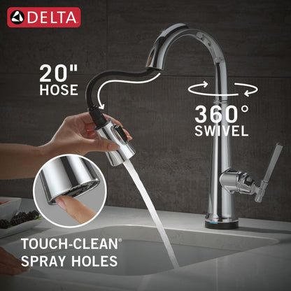 Delta Emmeline Touchless Pulldown Bar Faucet -9982TL