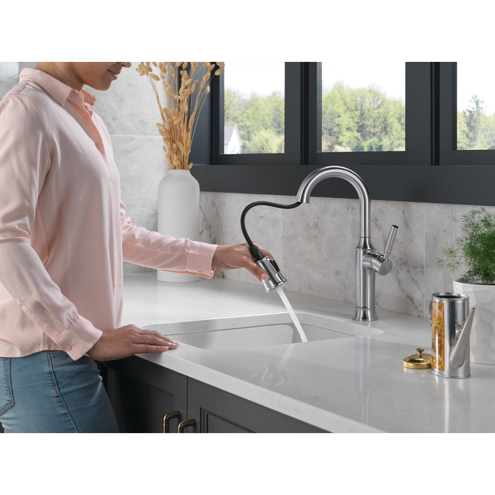 Delta Renaldi Single Handle Pull-Down Bar / Prep Faucet - 9984