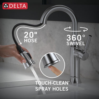 Delta Renaldi Single Handle Pull-Down Bar / Prep Faucet - 9984