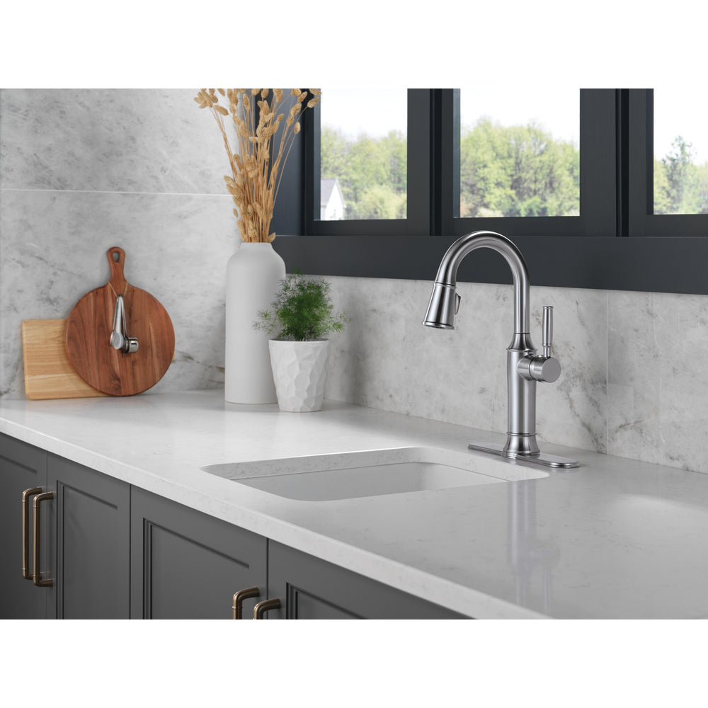 Delta Renaldi Single Handle Pull-Down Bar / Prep Faucet - 9984