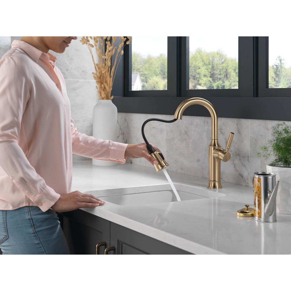 Delta Renaldi Single Handle Pull-Down Bar / Prep Faucet - 9984