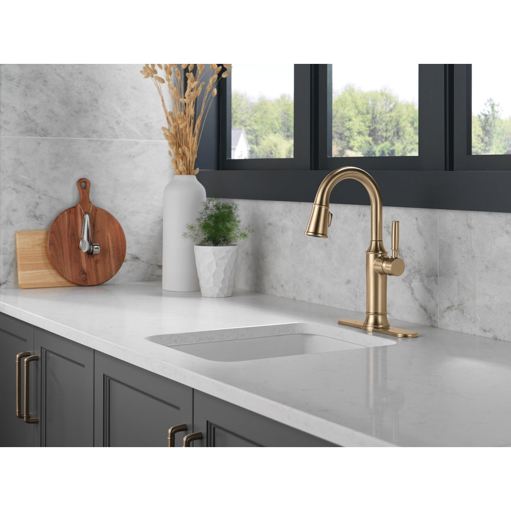 Delta Renaldi Single Handle Pull-Down Bar / Prep Faucet - 9984