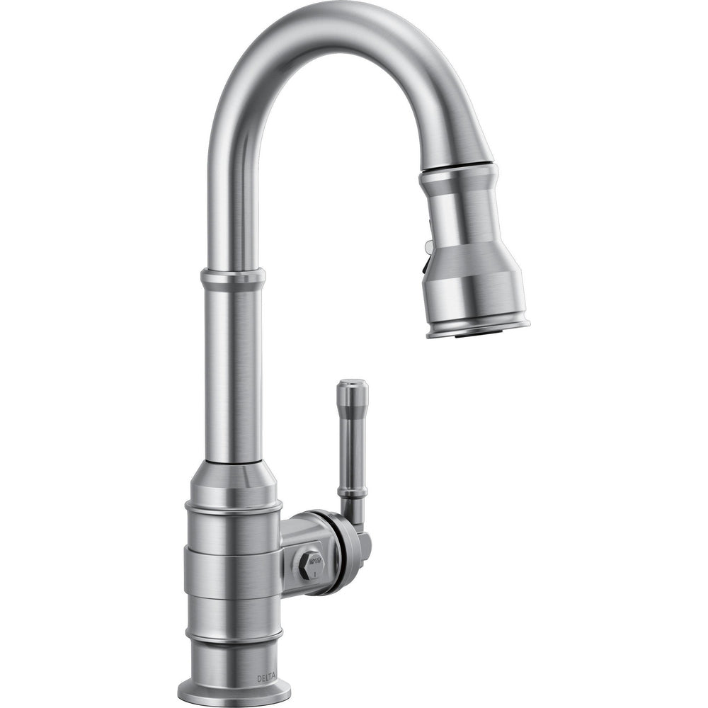 Delta Broderick Single Handle Pull-Down Bar/Prep Faucet - 9990