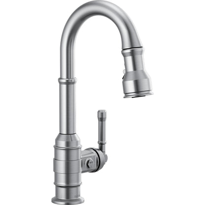 Delta Broderick Single Handle Pull-Down Bar/Prep Faucet - 9990