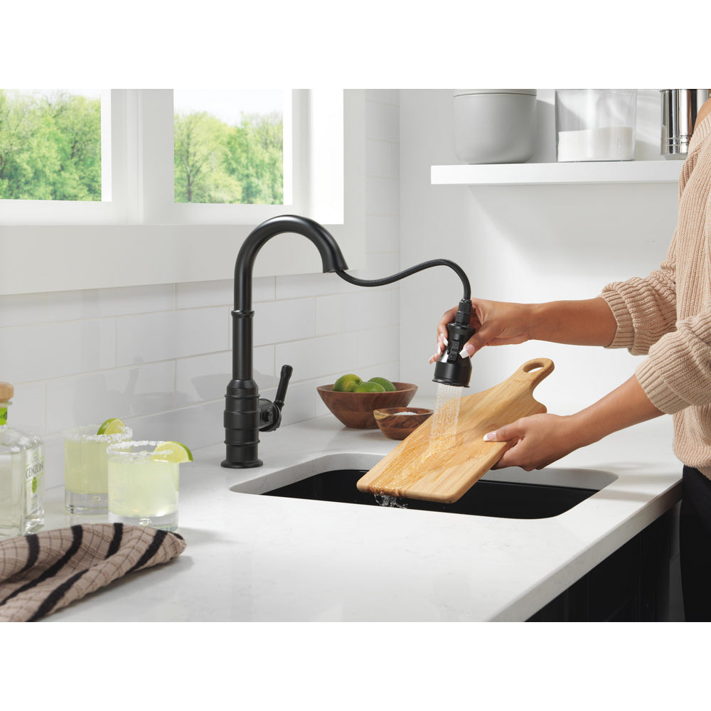 Delta Broderick Single Handle Pull-Down Bar/Prep Faucet - 9990