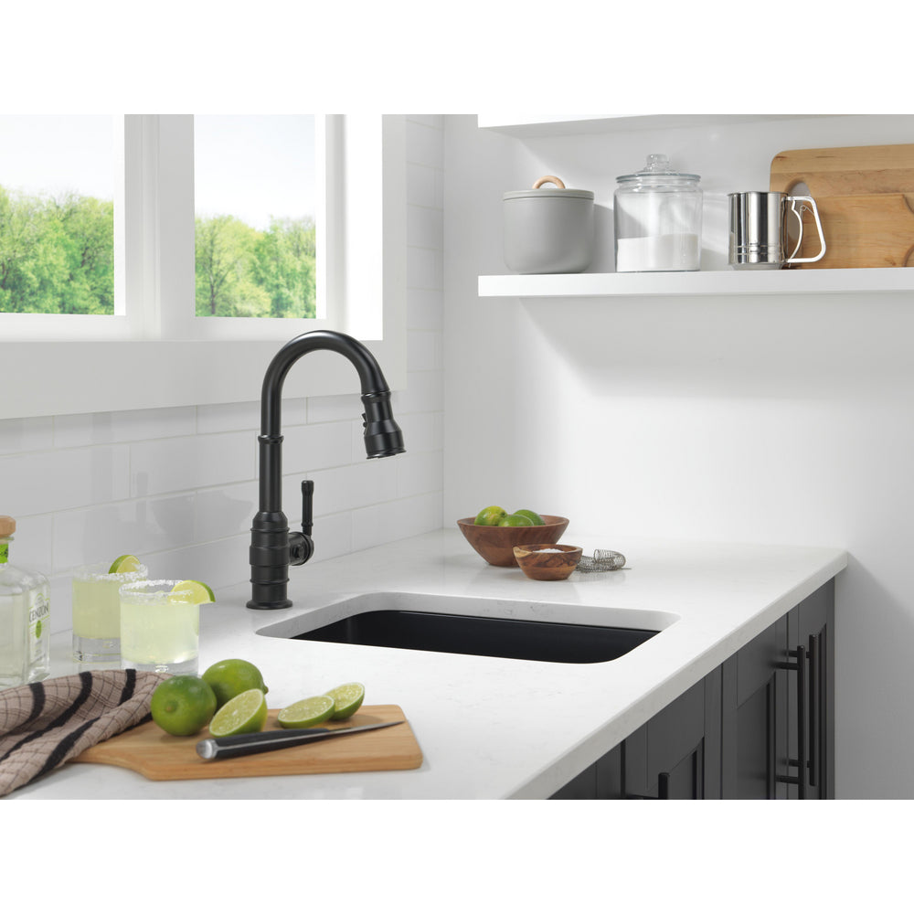 Delta Broderick Single Handle Pull-Down Bar/Prep Faucet - 9990