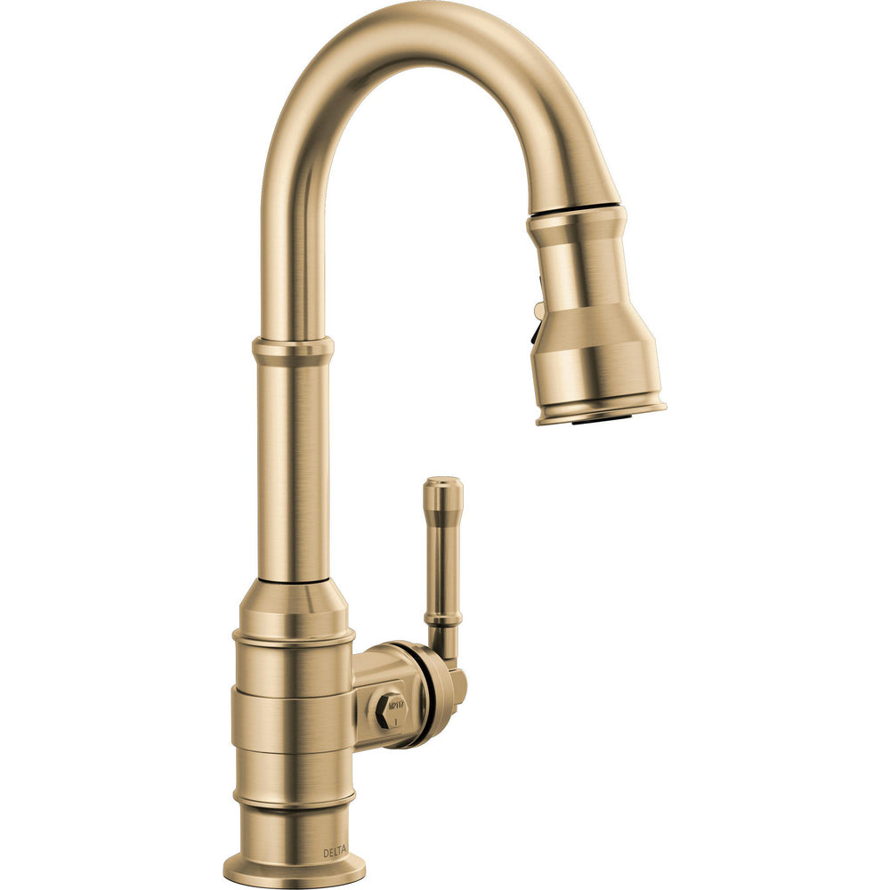 Delta Broderick Single Handle Pull-Down Bar/Prep Faucet - 9990