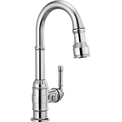 Delta Broderick Single Handle Pull-Down Bar/Prep Faucet - 9990