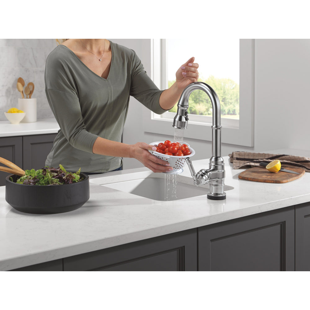 Delta Broderick Touchless Pulldown Bar Faucet - 9990TL