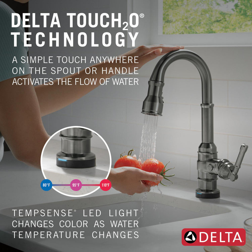 Delta Broderick Touchless Pulldown Bar Faucet - 9990TL