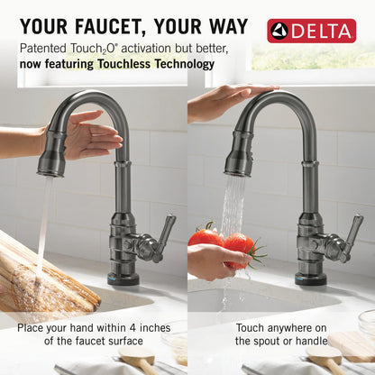 Delta Broderick Touchless Pulldown Bar Faucet - 9990TL