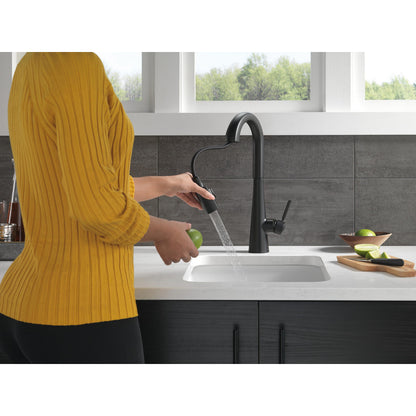 Delta Monrovia Single Handle Pull-Down Bar/Prep Faucet - 9991