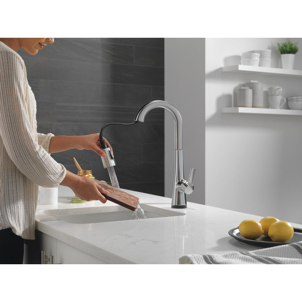 Delta Monrovia Single Handle Pull-Down Bar/Prep Faucet with Touch2O Technology - 9991T