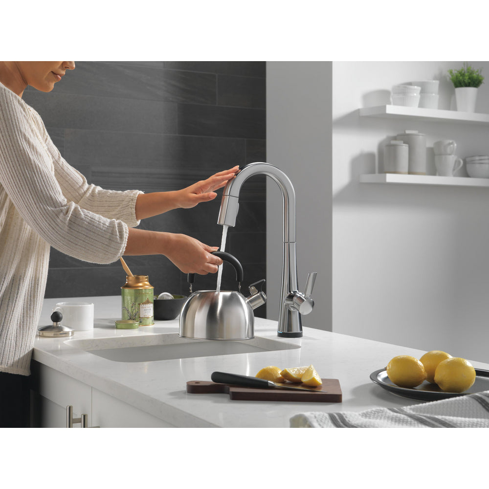 Delta Monrovia Single Handle Pull-Down Bar/Prep Faucet with Touch2O Technology - 9991T