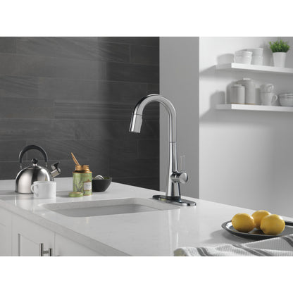 Delta Monrovia Single Handle Pull-Down Bar/Prep Faucet with Touch2O Technology - 9991T