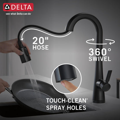 Delta Monrovia Single Handle Pull-Down Bar/Prep Faucet with Touch2O Technology - 9991T