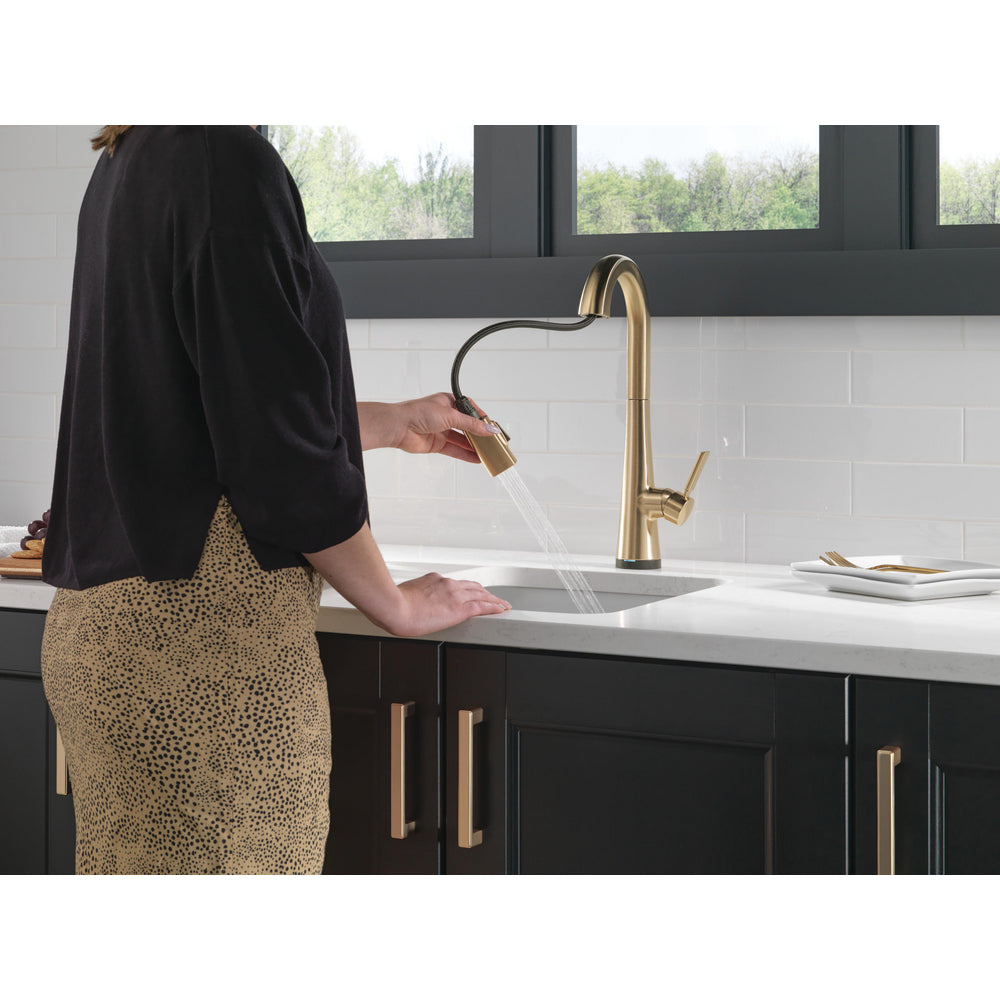 Delta Monrovia Single Handle Pull-Down Bar/Prep Faucet with Touch2O Technology - 9991T