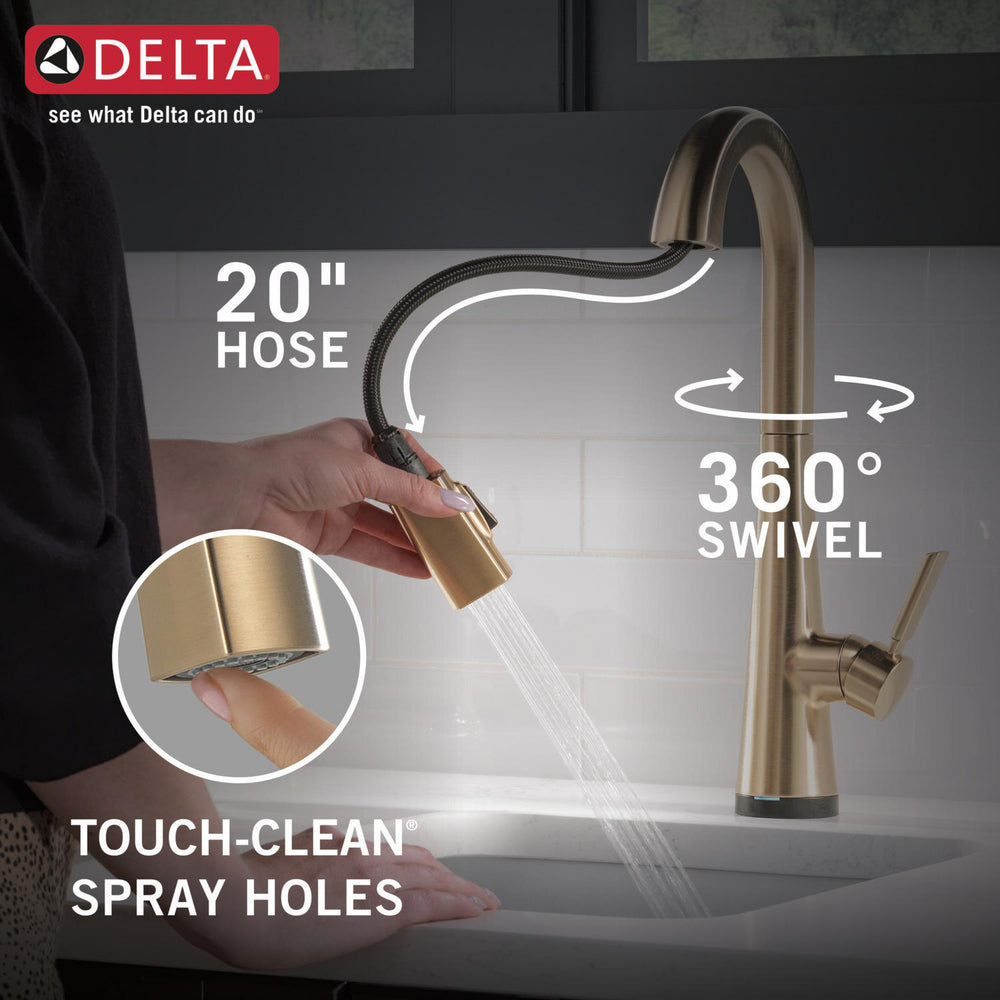 Delta Monrovia Single Handle Pull-Down Bar/Prep Faucet with Touch2O Technology - 9991T